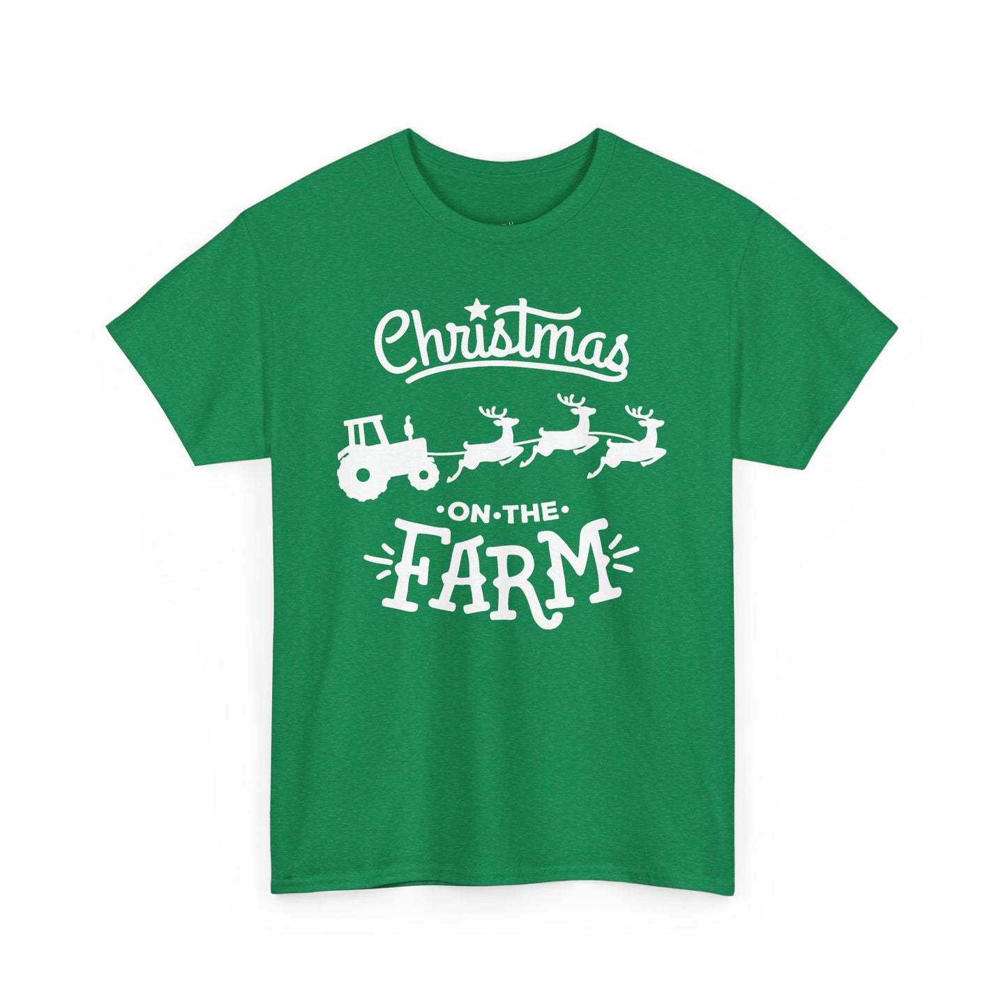 Christmas on the Farm Unisex Heavy Cotton Tee