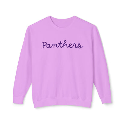 Panthers Script Crewneck Sweatshirt — Lightweight Team Pullover