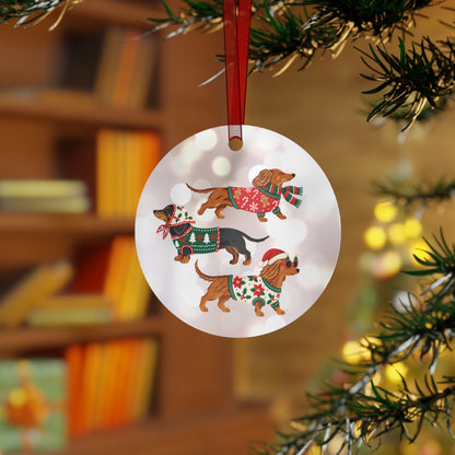 Silver Bells Christmas Metal Ornament