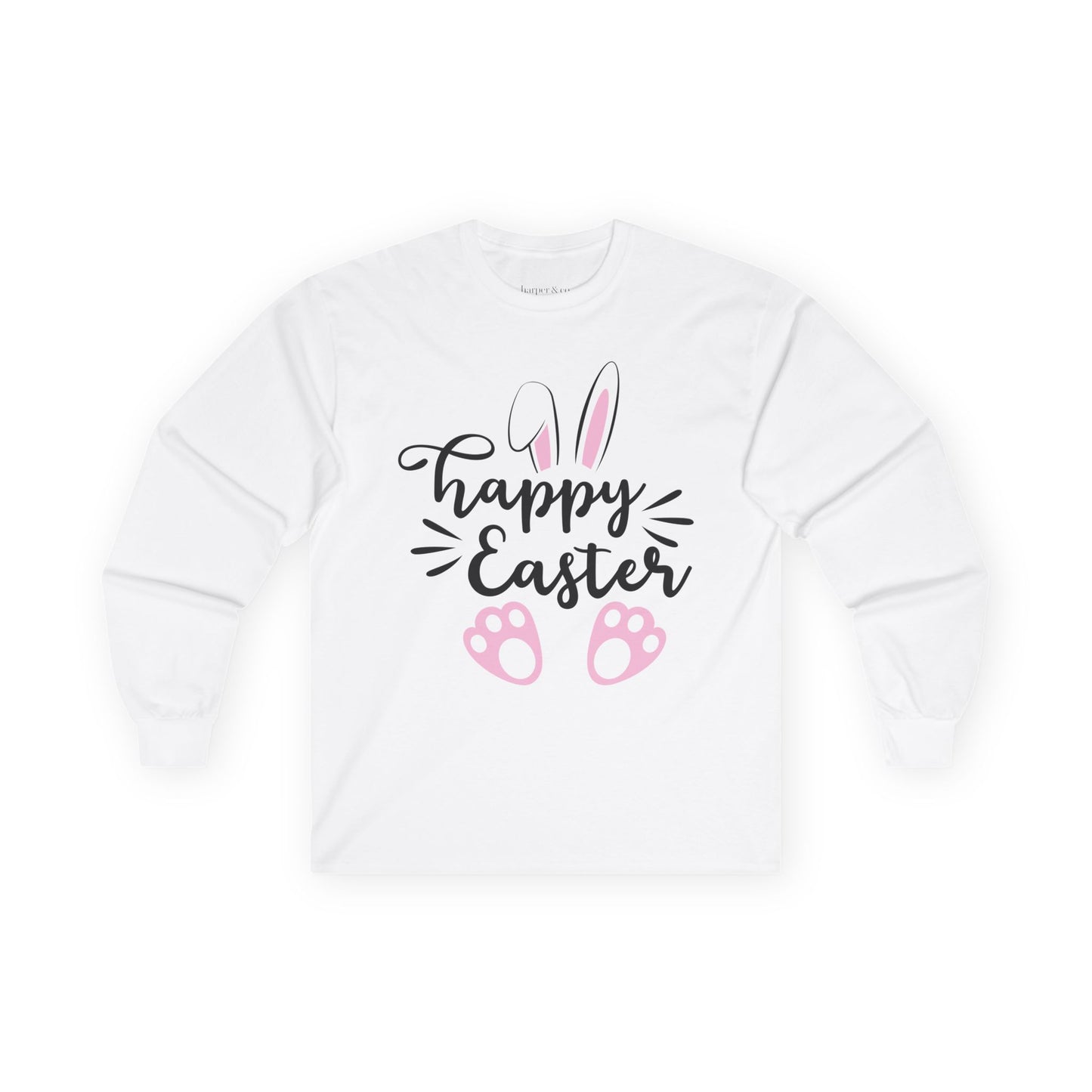 Happy Easter Full Size Unisex Ultra Cotton Long Sleeve Tee