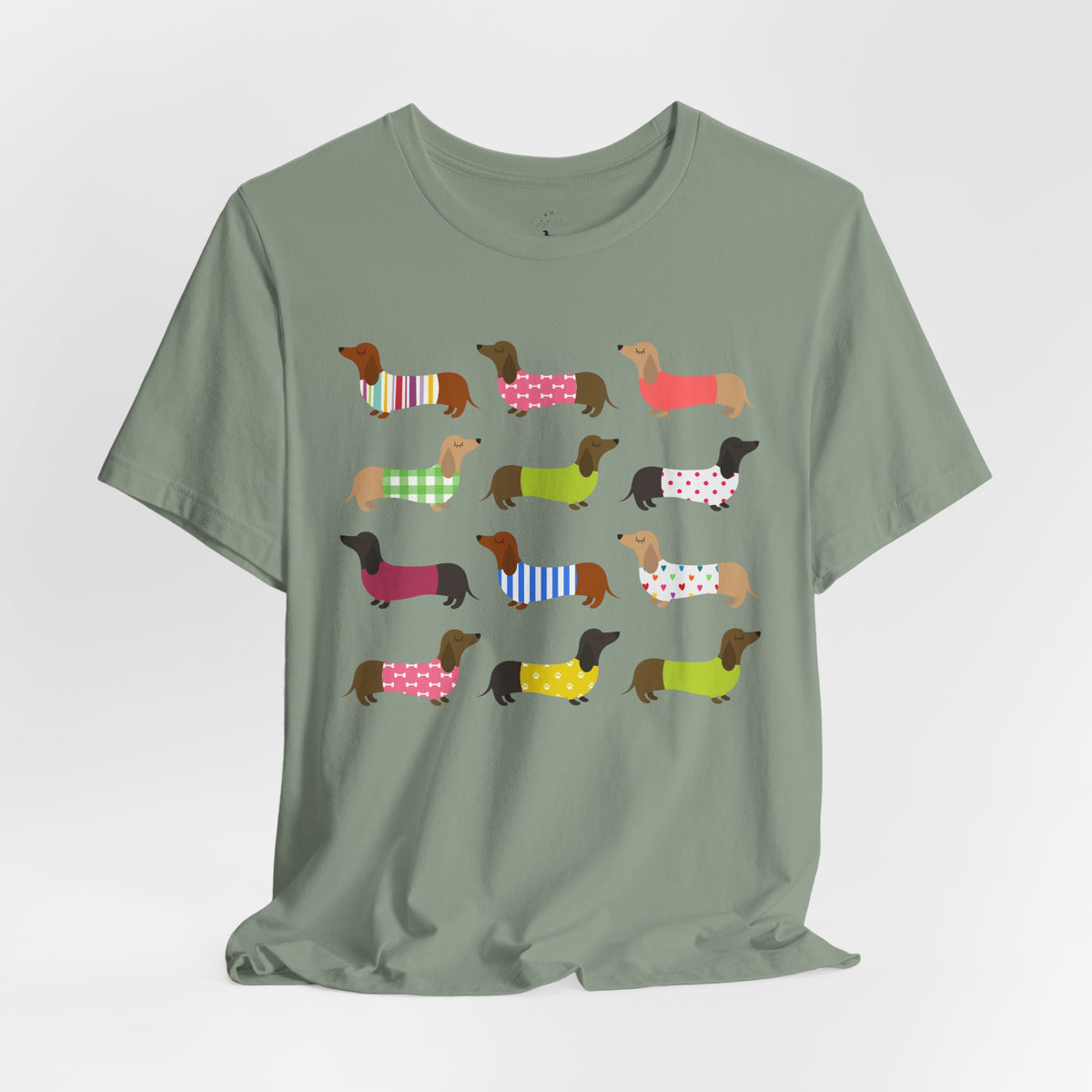 Colorful Dachshund Tee — Cute Wiener Dog Graphic T-Shirt