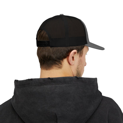 Harper & Co. Embroidered Trucker Cap — Adjustable Snapback Mesh Hat
