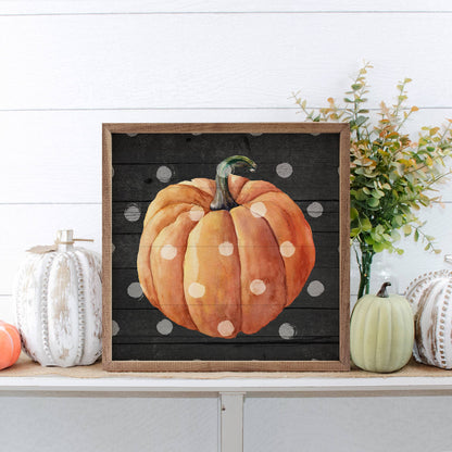 Polka Dot Pumpkin Black