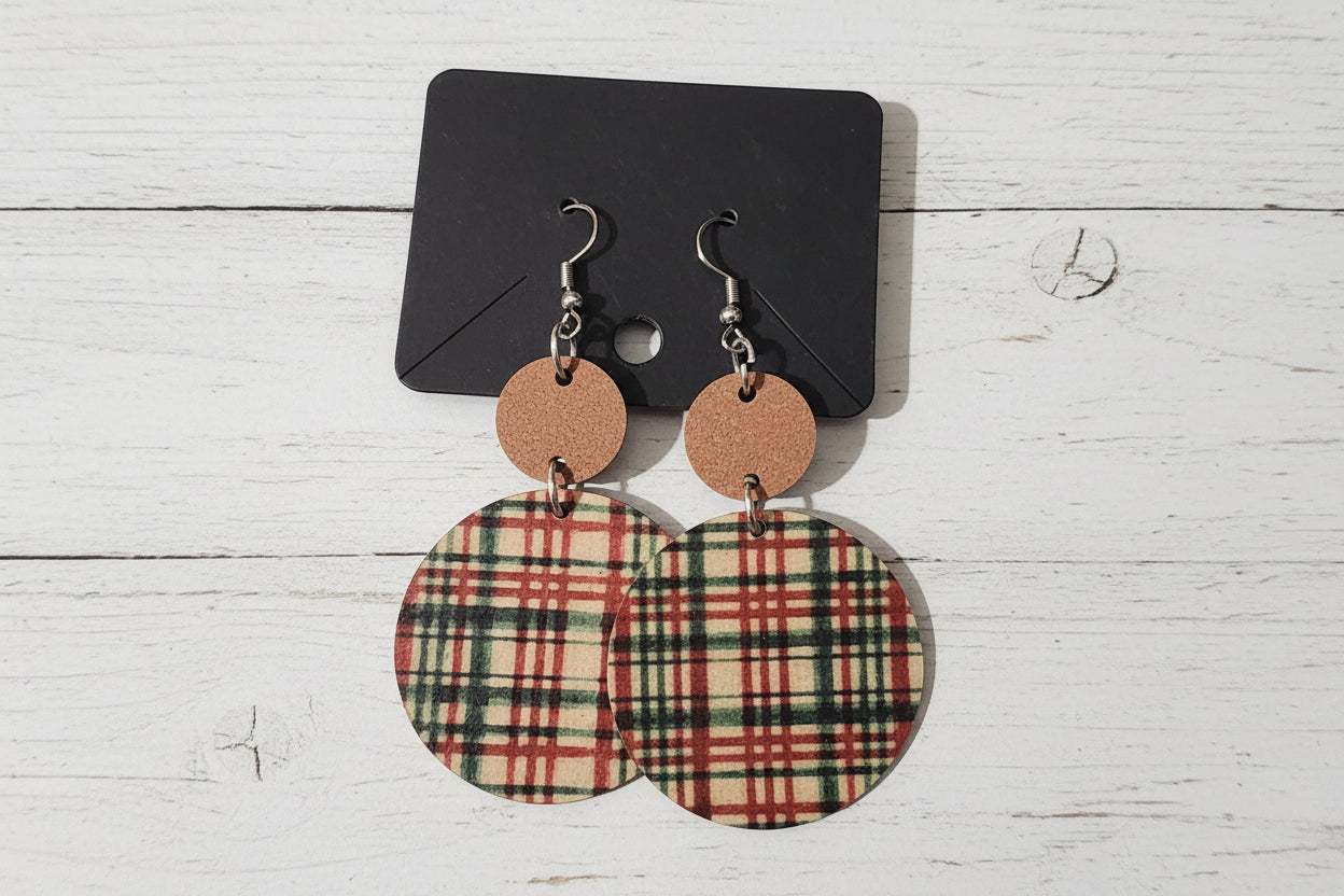 Winter Wooden Earrrings - 3 Designs
