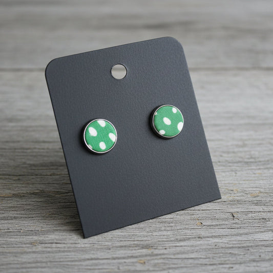 Spotted Cork Handmade Stud Earrings