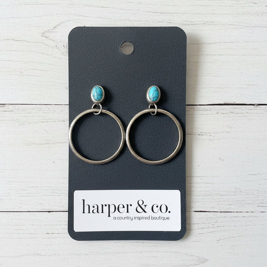 Western Turquoise Earrings
