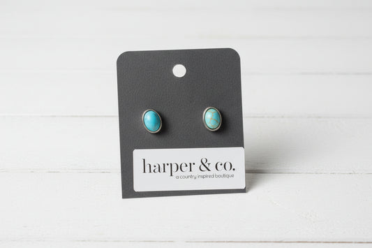 Western Turquoise Studs
