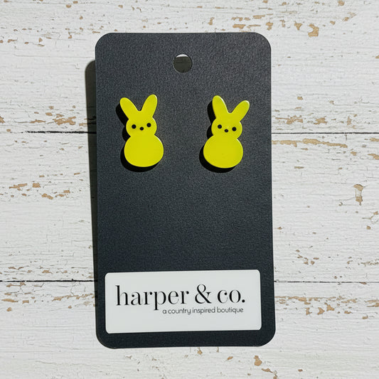 Bunny Acrylic Stud Earrings