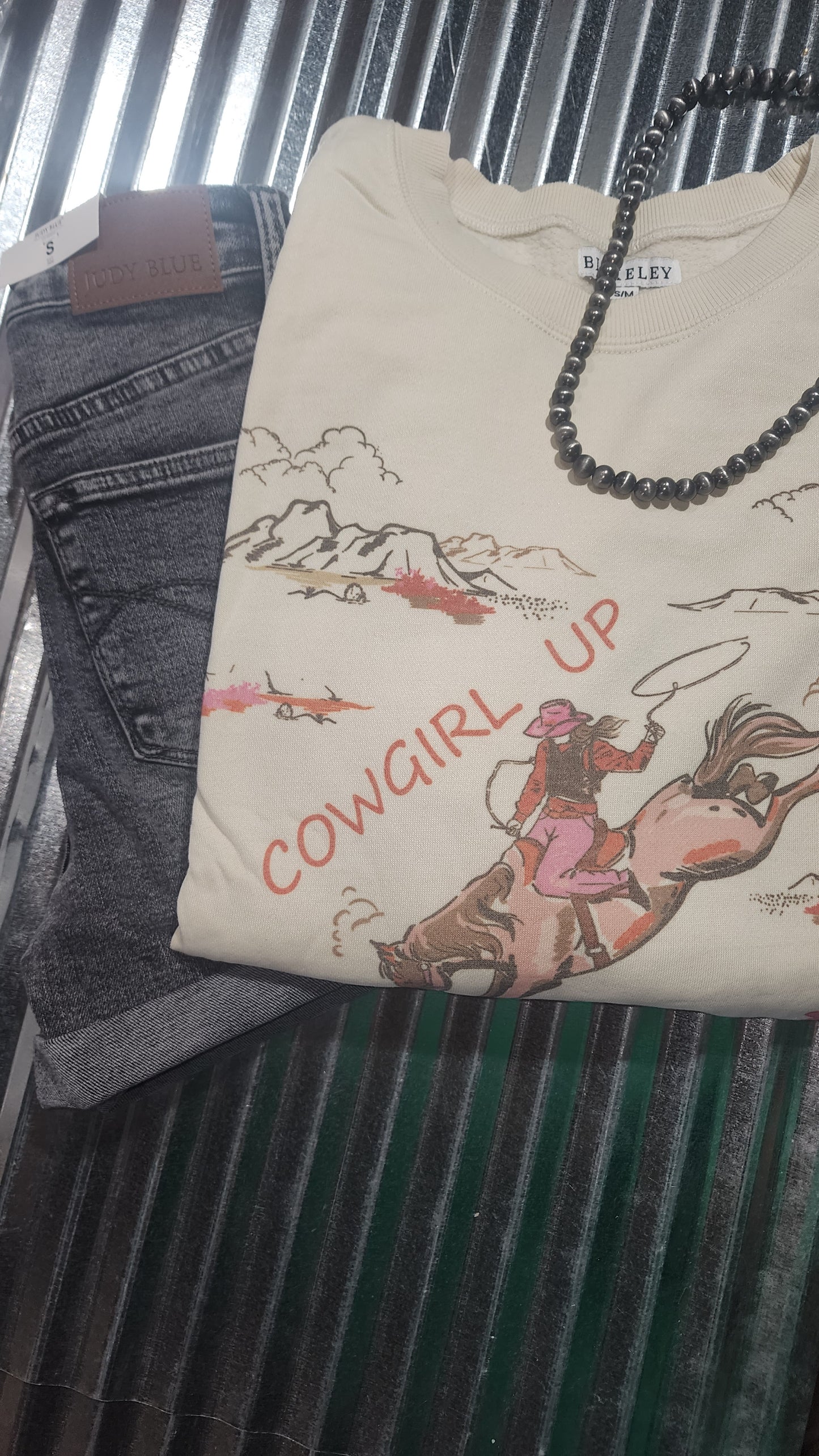 BLAKELEY Cowgirl Up - Ranch Girl Classic Crew Sweatshirt