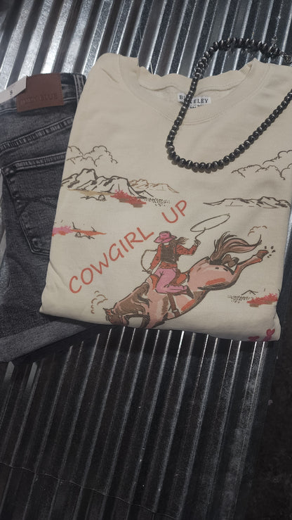BLAKELEY Cowgirl Up - Ranch Girl Classic Crew Sweatshirt