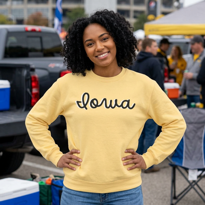 Iowa Unisex Garment-Dyed Sweatshirt