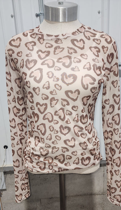 BLAKELEY Valentines Dress It Up Mesh Top