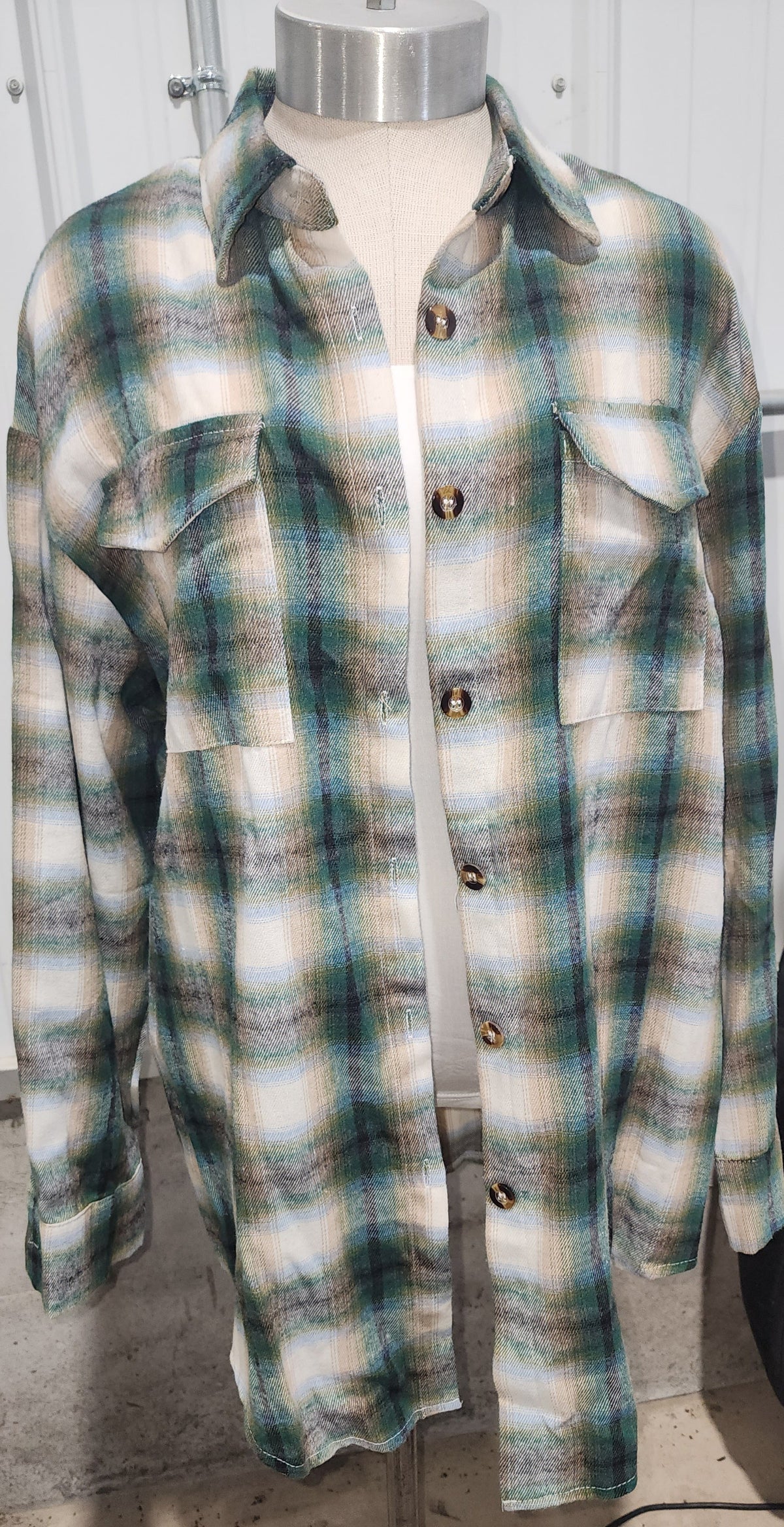 Jena Oversized Plaid Button-Up Shirt - Multiple Colors