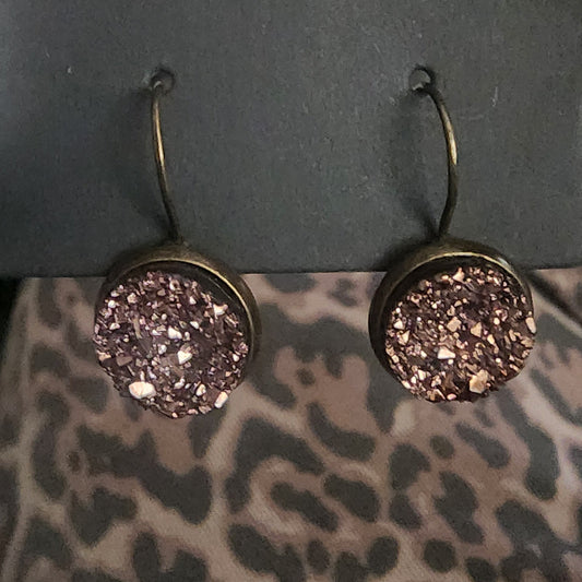 Brown Agate Handmade Earrings