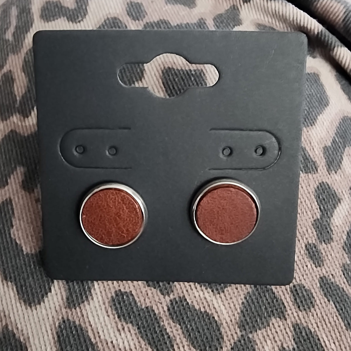 Leather Handmade Stud Earrings