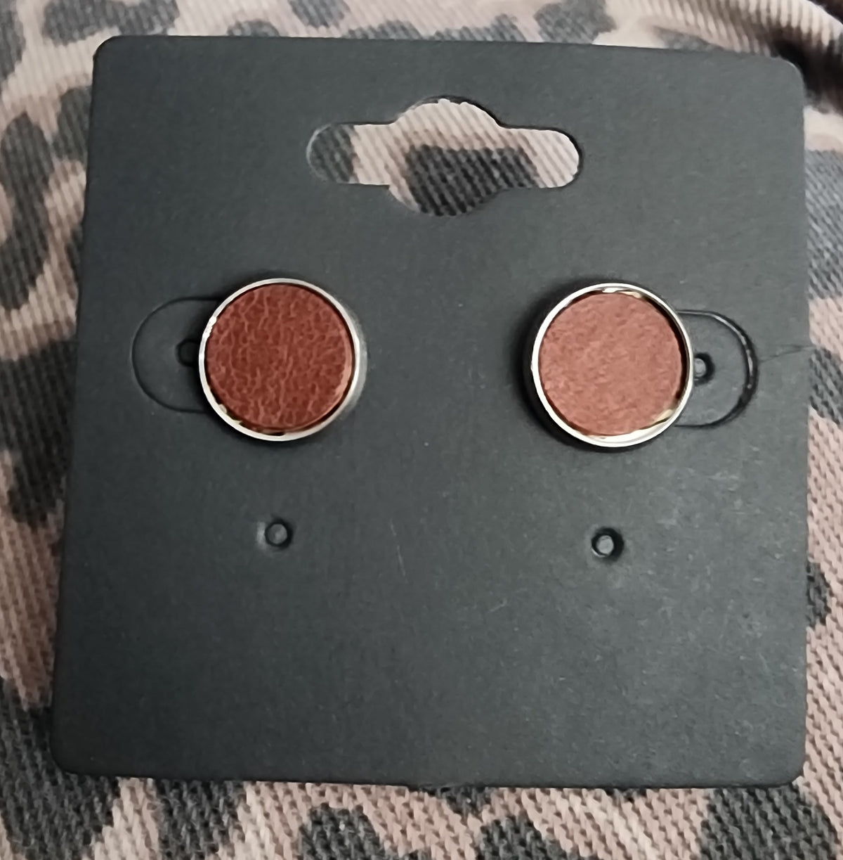 Leather Handmade Stud Earrings