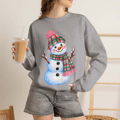 Festive Snowman Christmas Crewneck Sweatshirt