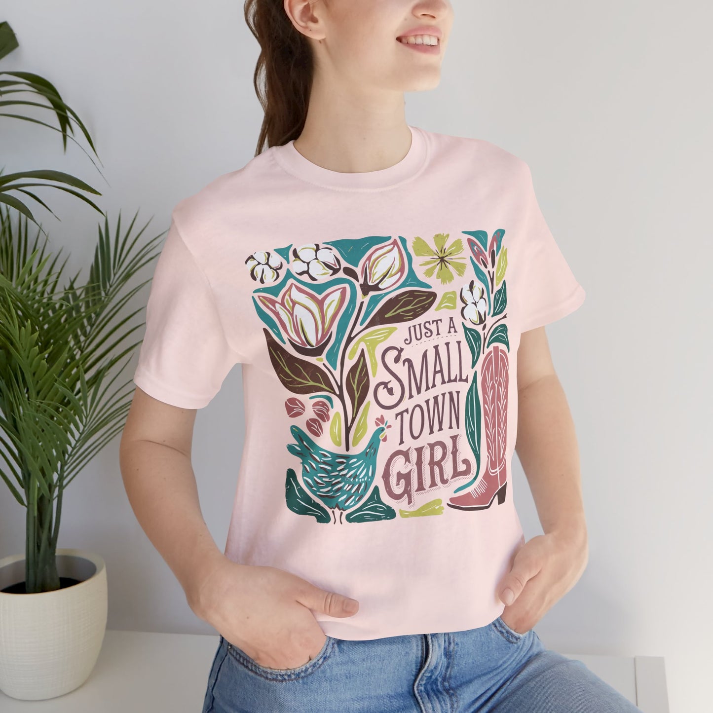 Small Town Girl Graphic Tee — Retro Country Vibe Tee