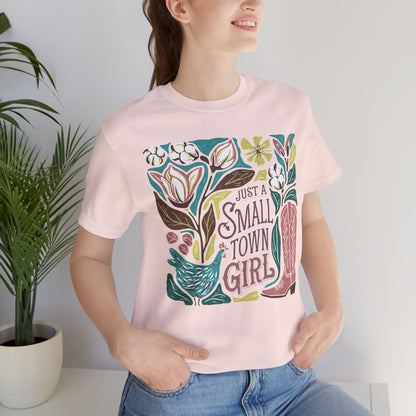 Small Town Girl Graphic Tee — Retro Country Vibe Tee
