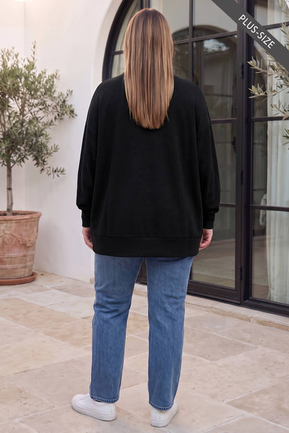 PLUS SIZE Crewneck