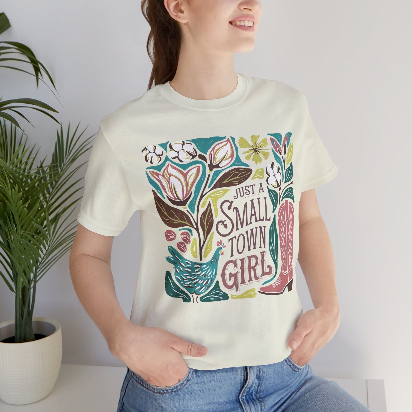 Small Town Girl Graphic Tee — Retro Country Vibe Tee