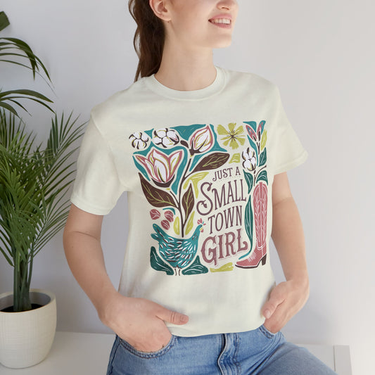 Small Town Girl Graphic Tee — Retro Country Vibe Tee