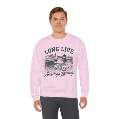 Long Live American Farmers Crewneck Sweatshirt