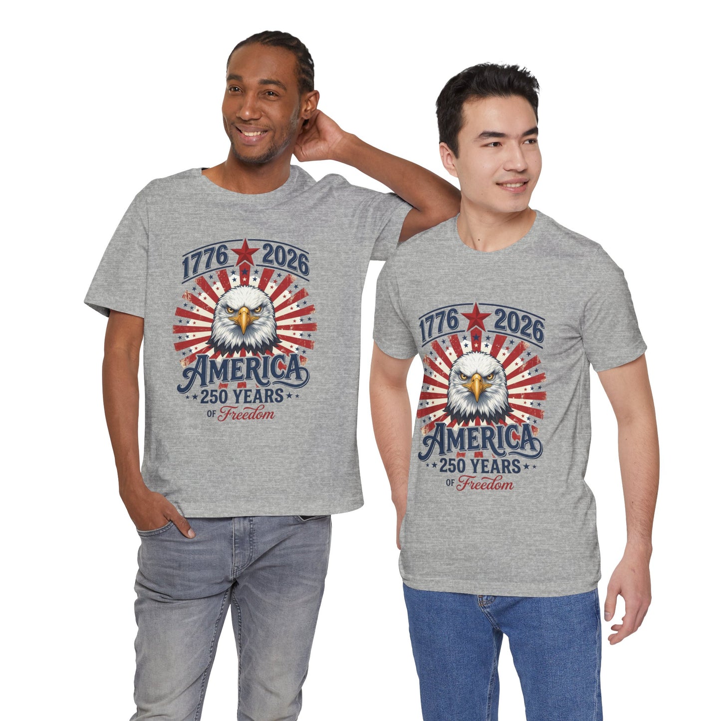 America 250th Anniversary Eagle T-Shirt — USA Bicentennial Celebration Tee