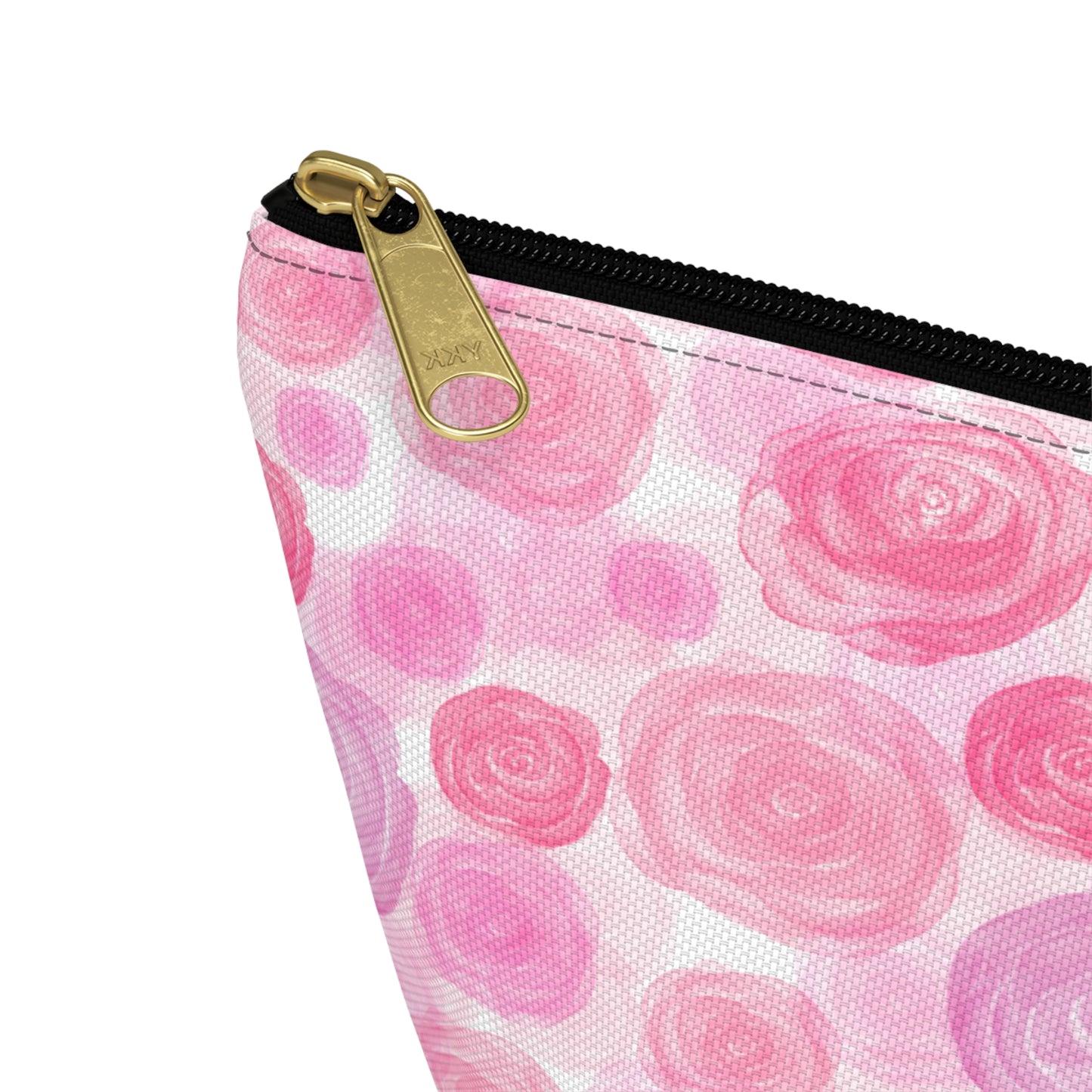 Bunny & Pink Roses Accessory Pouch w T-bottom