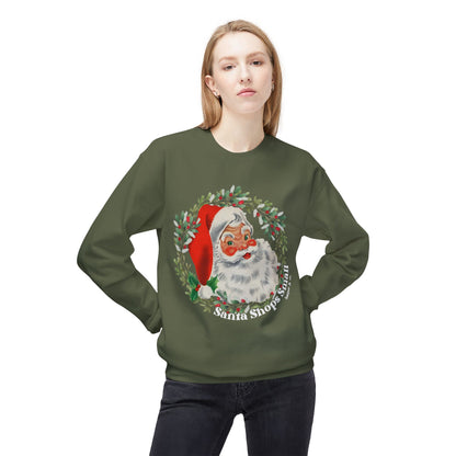 Santa Shops Here Crewneck Medium Weight Sweatshirt