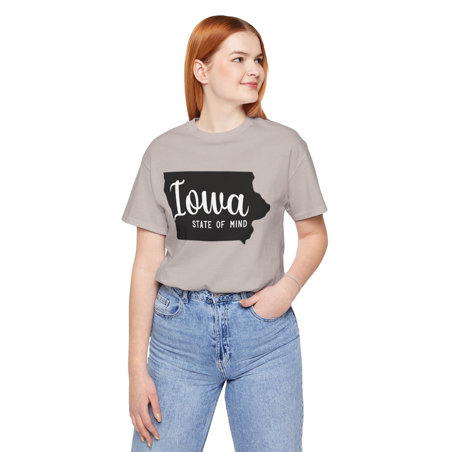 Iowa State of Mind Bella Canvas Jersey Short Sleeve Tee - Multiple Colors