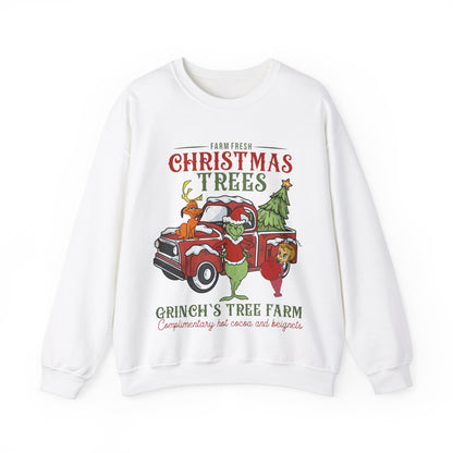 Grinch Tree Farm Jersey Full Size Sweatshirt