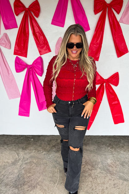 BLAKELEY Long Sleeve Rosalie Lace Top