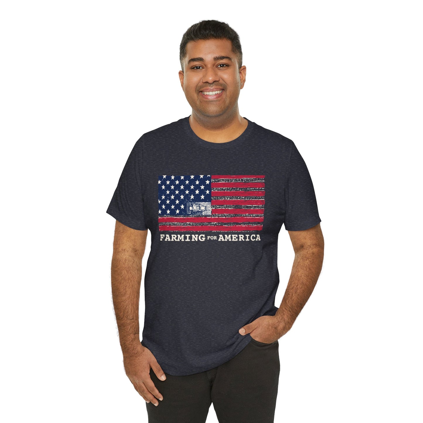 Farming for America Flag Tee