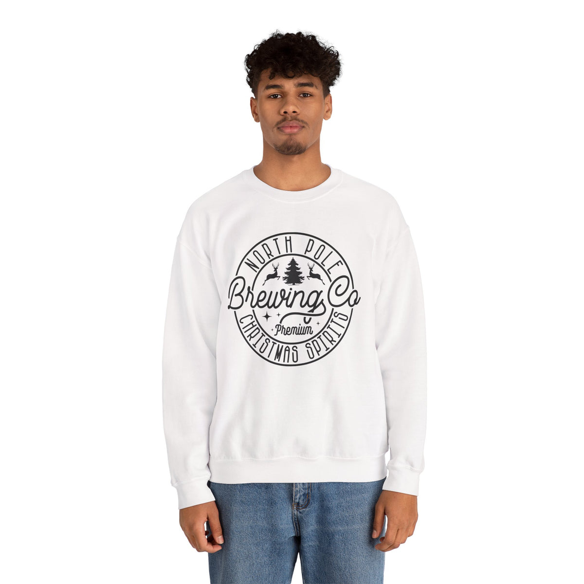 North Pole Brewing Co. Crewneck Sweatshirt – Christmas Spirits Holiday Sweatshirt