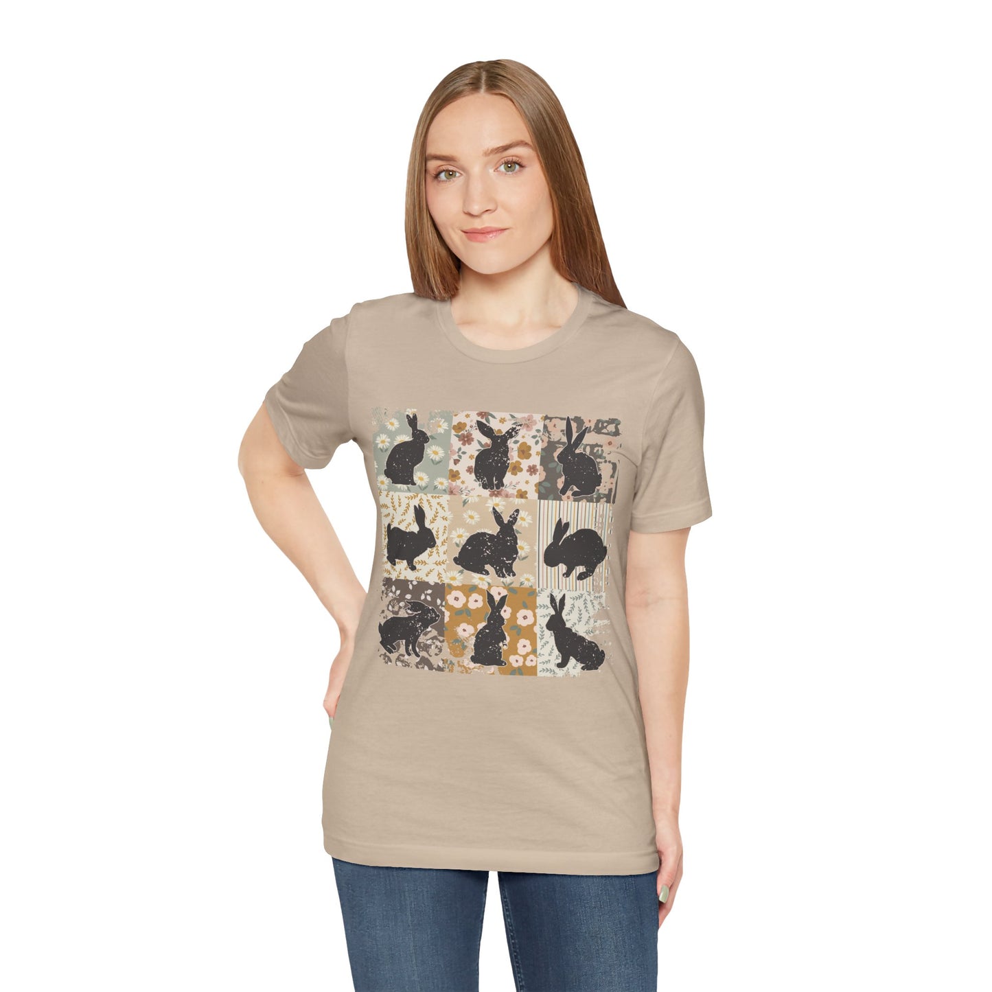 Boho Bunny T-Shirt — Easter Rabbit Graphic Tee