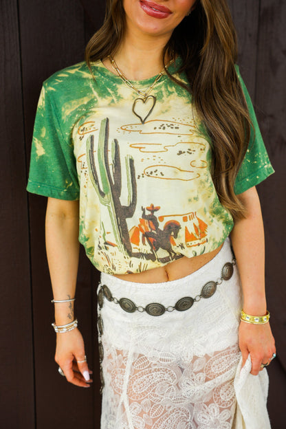 GINA CACTUS & COWBOY MATCHBOX TEE
