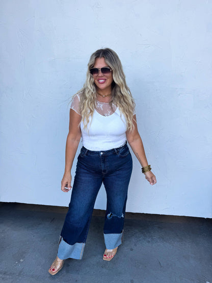 Alle Short Sleeve Lace Top - Multiple Colors