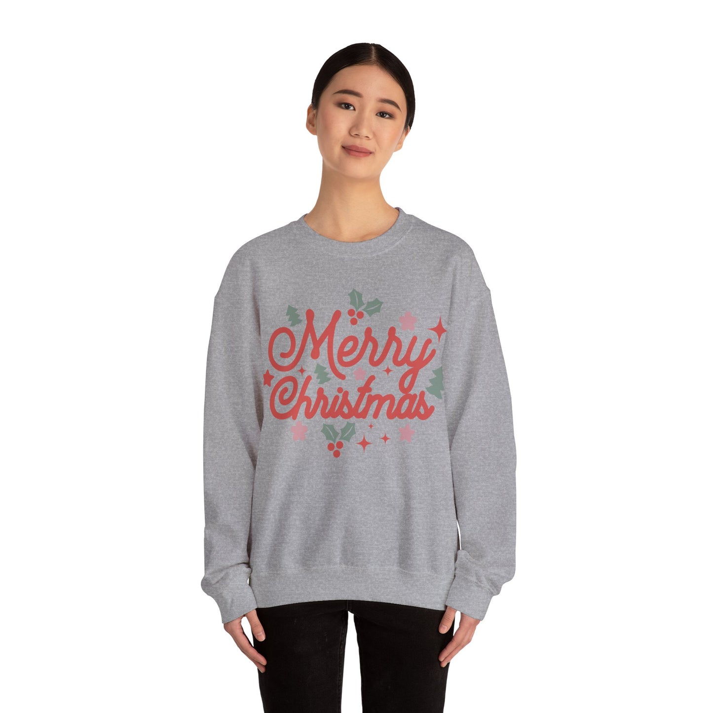 Merry Christmas Jersey Sweatshirt Full Size