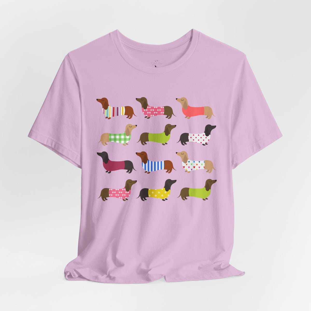 Colorful Dachshund Tee — Cute Wiener Dog Graphic T-Shirt