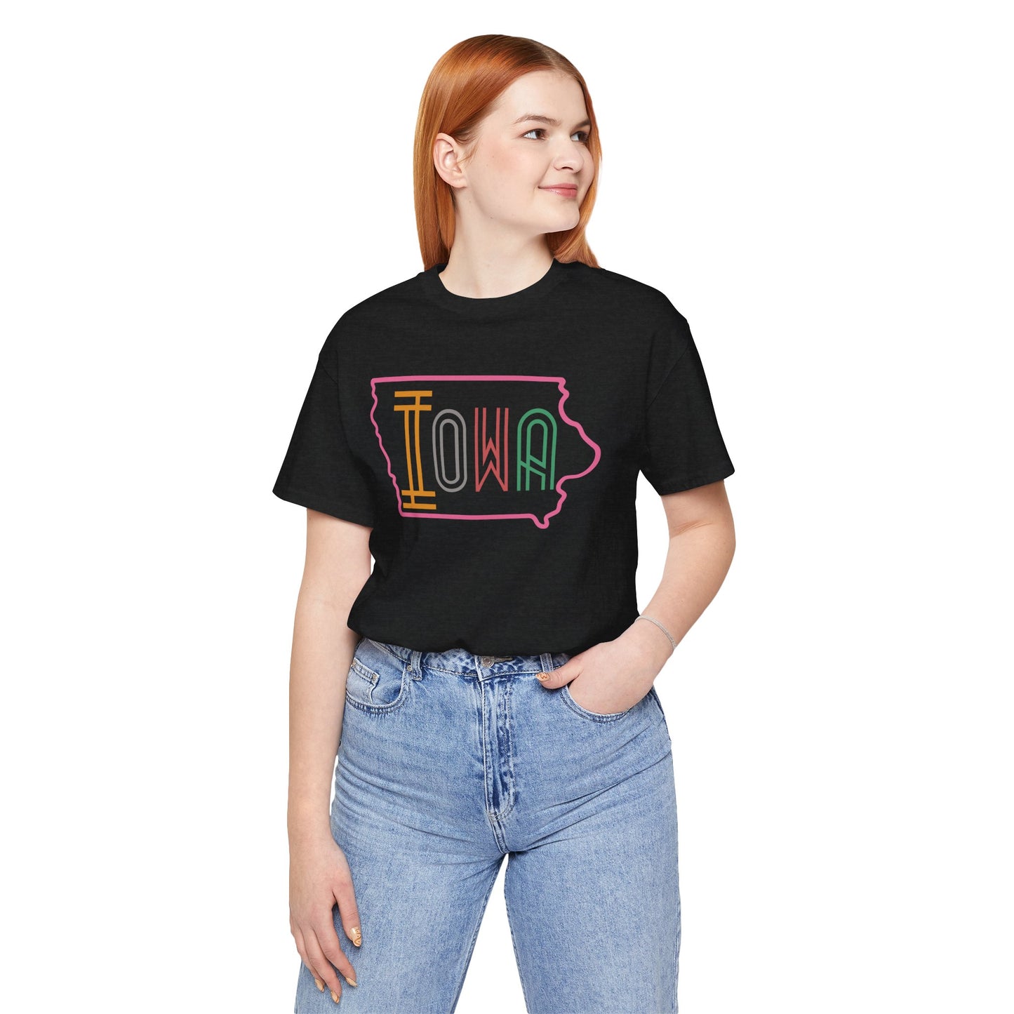 Iowa Pink Unisex Jersey Short Sleeve Tee