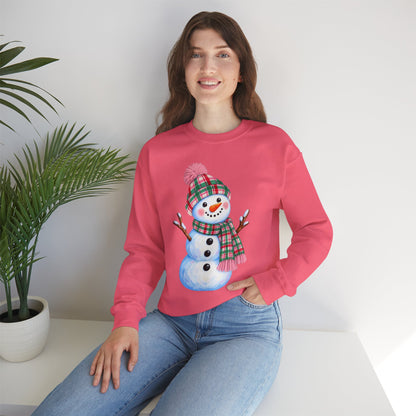 Festive Snowman Christmas Crewneck Sweatshirt