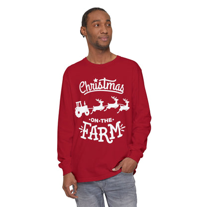 Christmas on the Farm Unisex Ultra Cotton Long Sleeve Tee