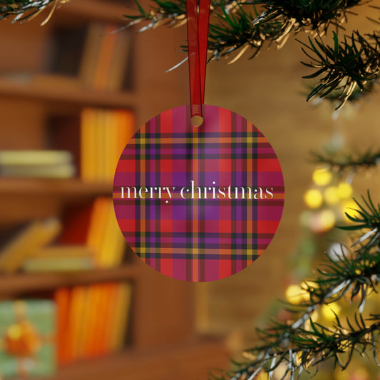 Tartan Plaid Ornaments for Holiday Decor, Unique Gifts for Christmas, Tree Decorations, Personalized Keepsakes, Festive Home Accents