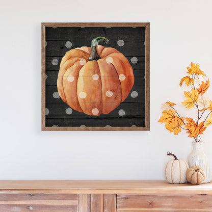 Polka Dot Pumpkin Black