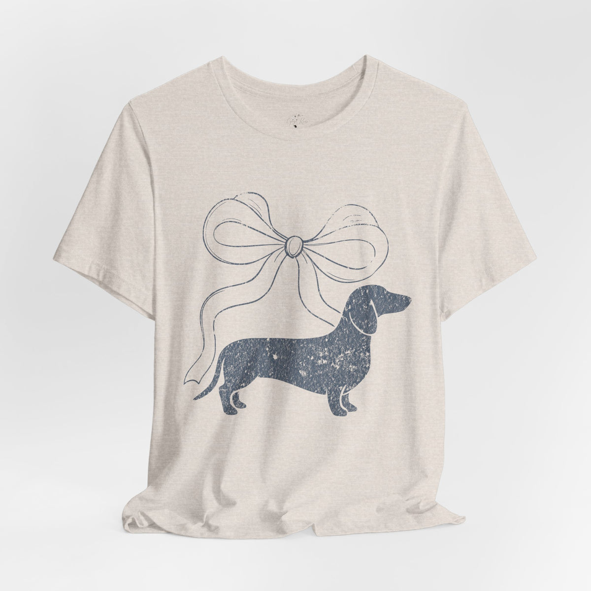 Dachshund Coquette Bow T-Shirt — Cute Doxie Graphic Tee
