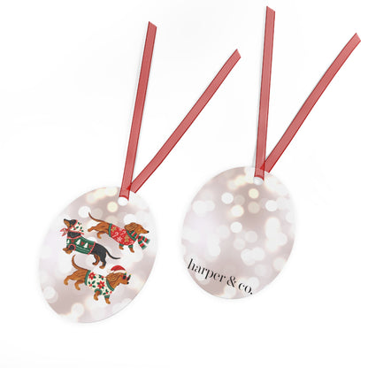 Silver Bells Christmas Metal Ornament