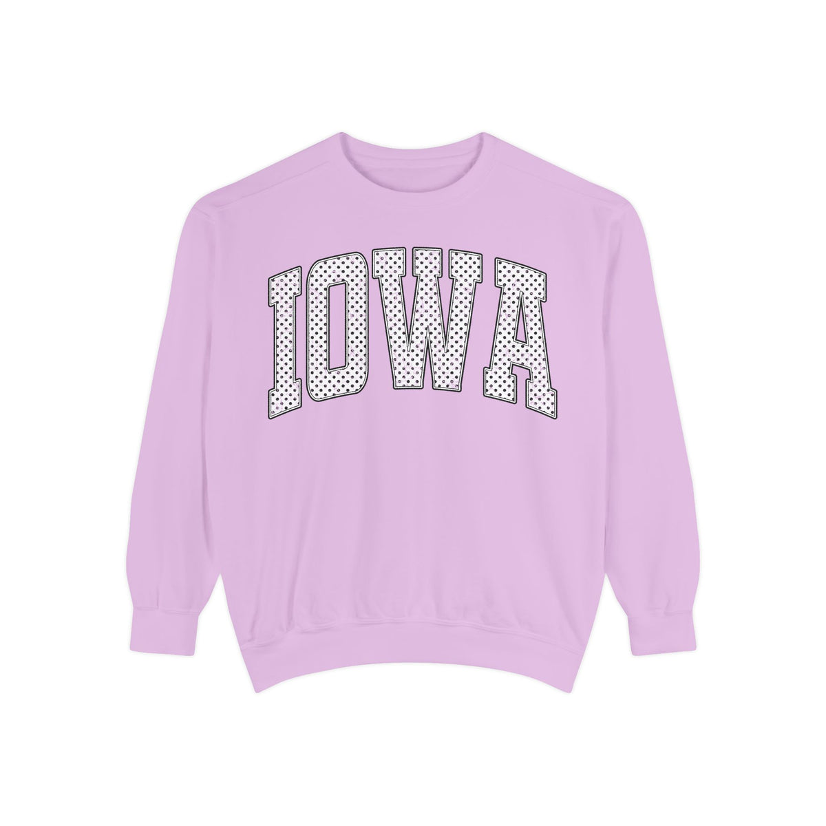Iowa Polka Dot Arch Color Comfort Sweatshirt