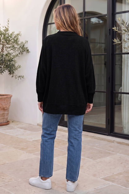 Effortless Relaxed-Fit Knit Cardigan