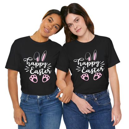 Happy Easter Bella Canvas Full Size Unisex Jersey Short Sleeve Tee